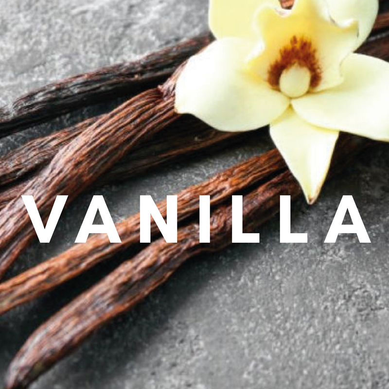Vanilla Flavour E-liquid. Available in Three Flavour Strengths