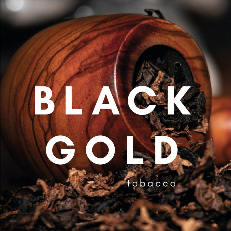 Black Gold Flavour E-liquid. Available in Three Flavour Strengths