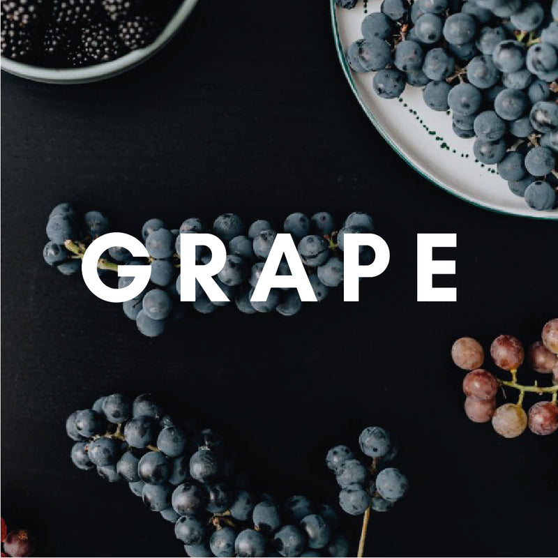 Grape Flavour E-liquid. Available in Three Flavour Strengths