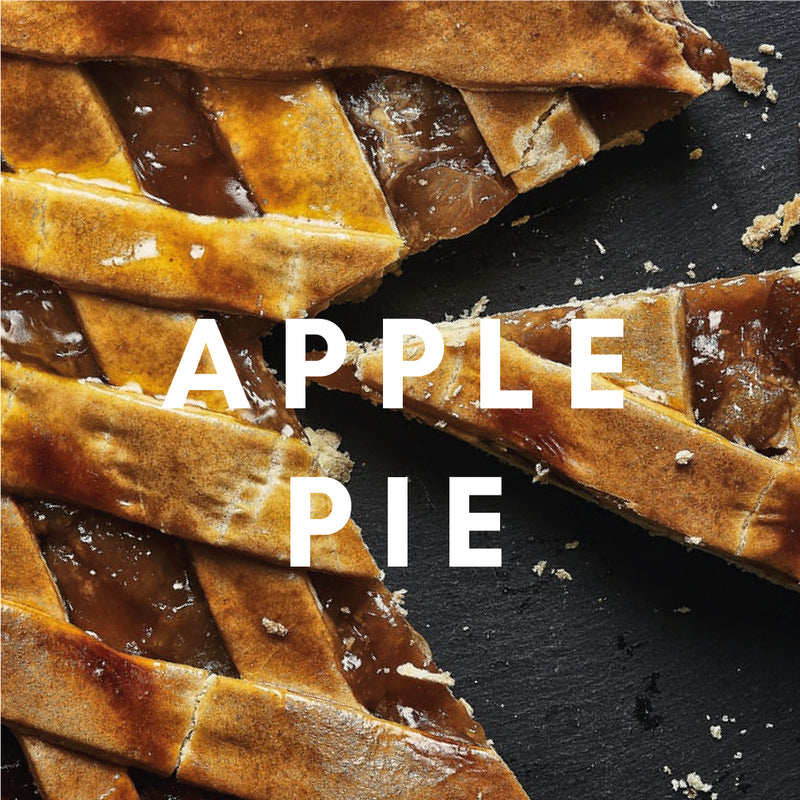Apple Pie Flavour E-liquid. Available in Three Flavour Strengths