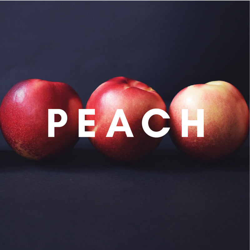 Peach Flavour E-liquid. Available in Three Flavour Strengths