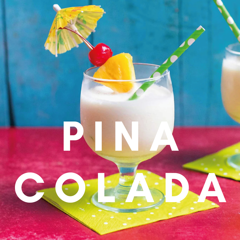 Pina Colada Flavour E-liquid. Available in Three Flavour Strengths