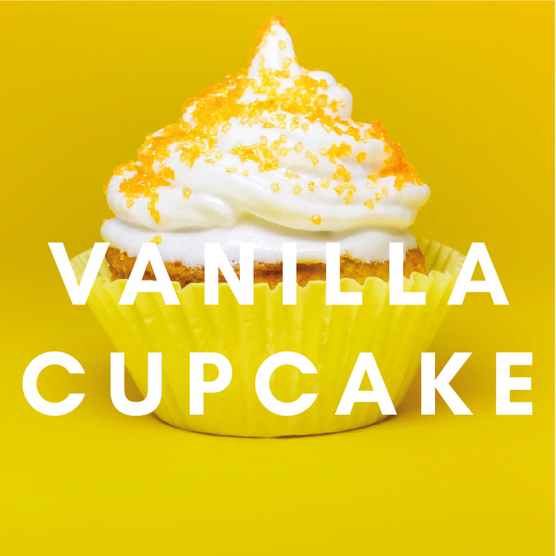 Vanilla Cupcake E-Liquid. Available in Three Flavour Strengths