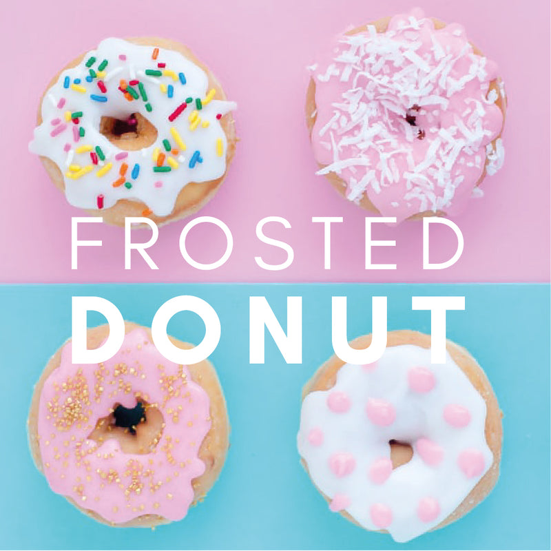 Frosted Doughnut Flavour E-Liquid. Available in Three Flavour Strengths