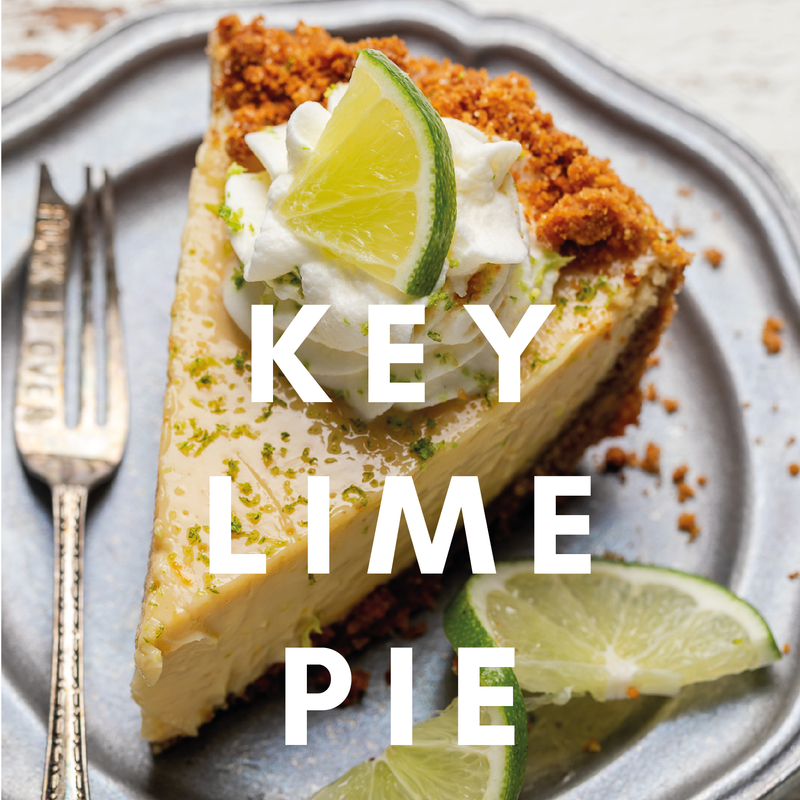 Key Lime Pie Flavour E-Liquid. Available in Three Flavour Strengths