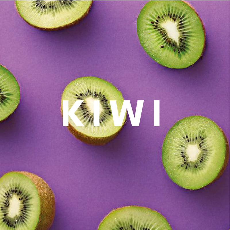 Kiwi Flavour E-liquid. Available in Three Flavour Strengths