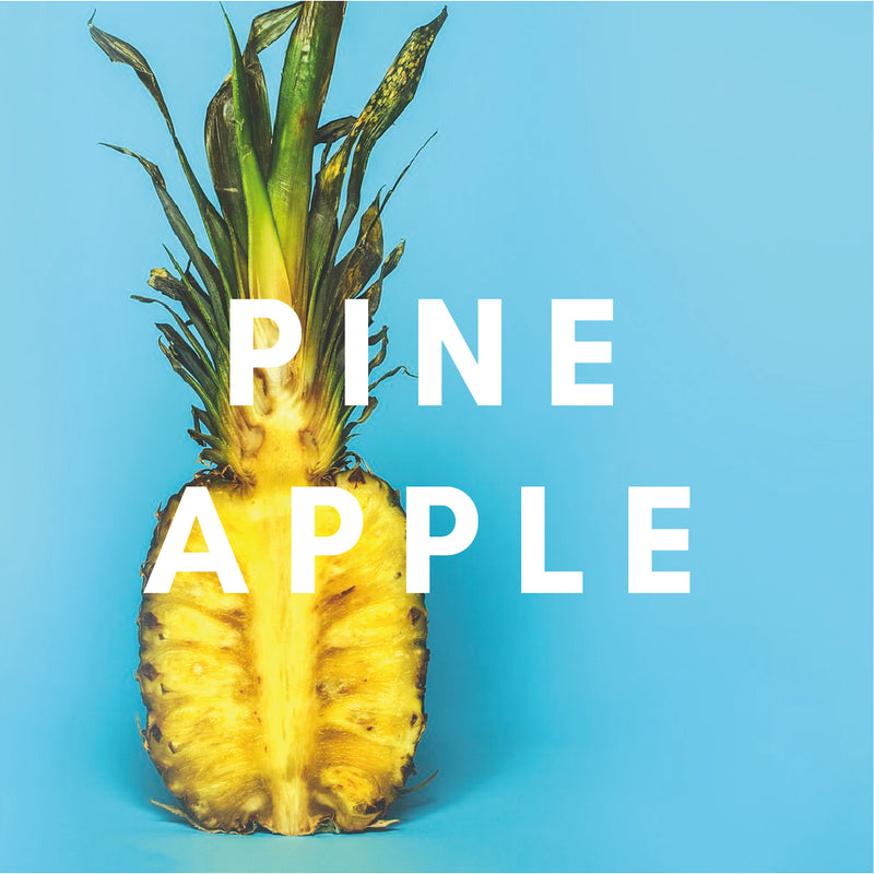 Pineapple Flavour E-liquid. Available in Three Flavour Strengths