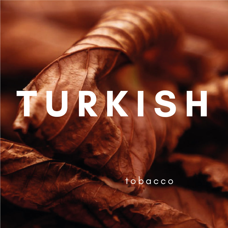 Turkish Flavour E-liquid. Available in Three Flavour Strengths
